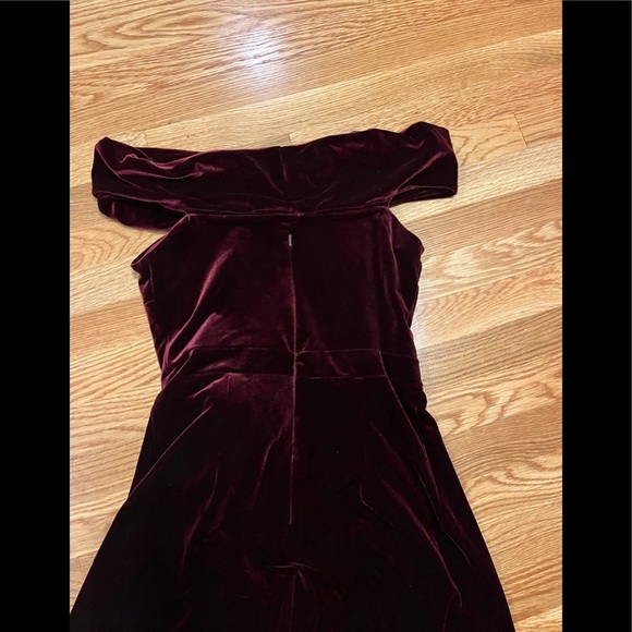 BHLDN Edison Red Velvet Dress Size 6 NWT - Picture 14 of 16